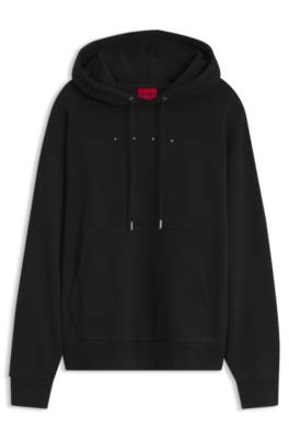 Oversize-fit hoodie with front and back logo prints 4