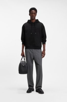 Oversize-fit hoodie with front and back logo prints 2