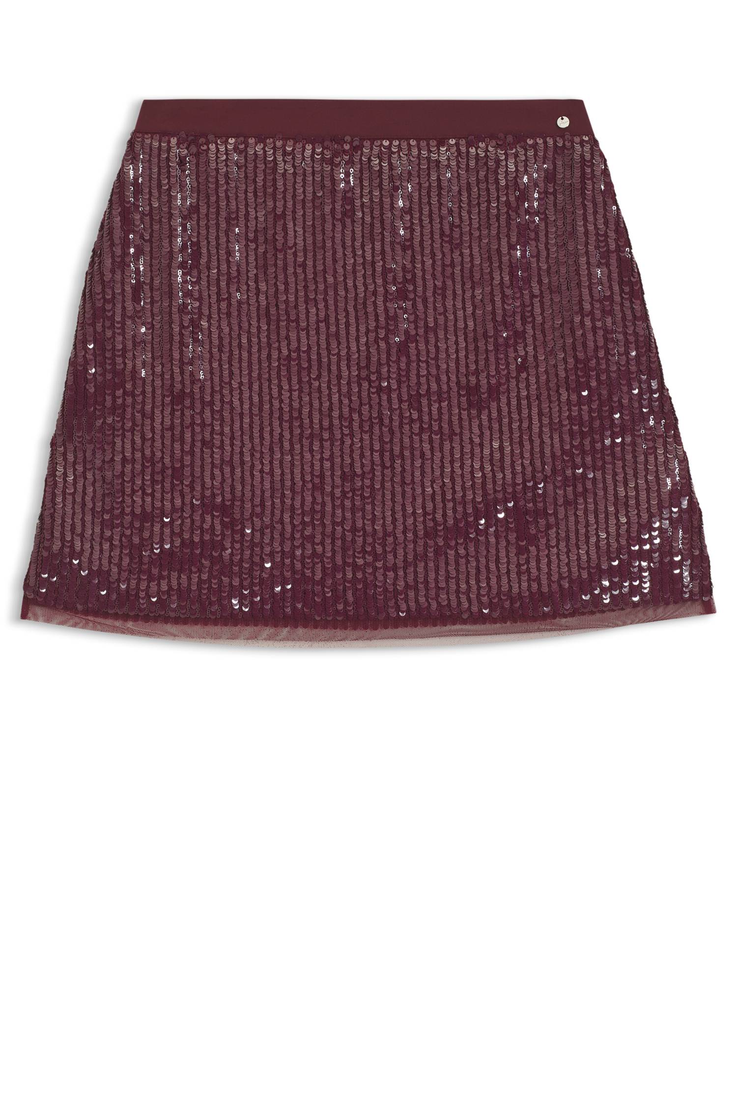 Boss A-line mini skirt with all-over sequins kjolar dam – bild 4