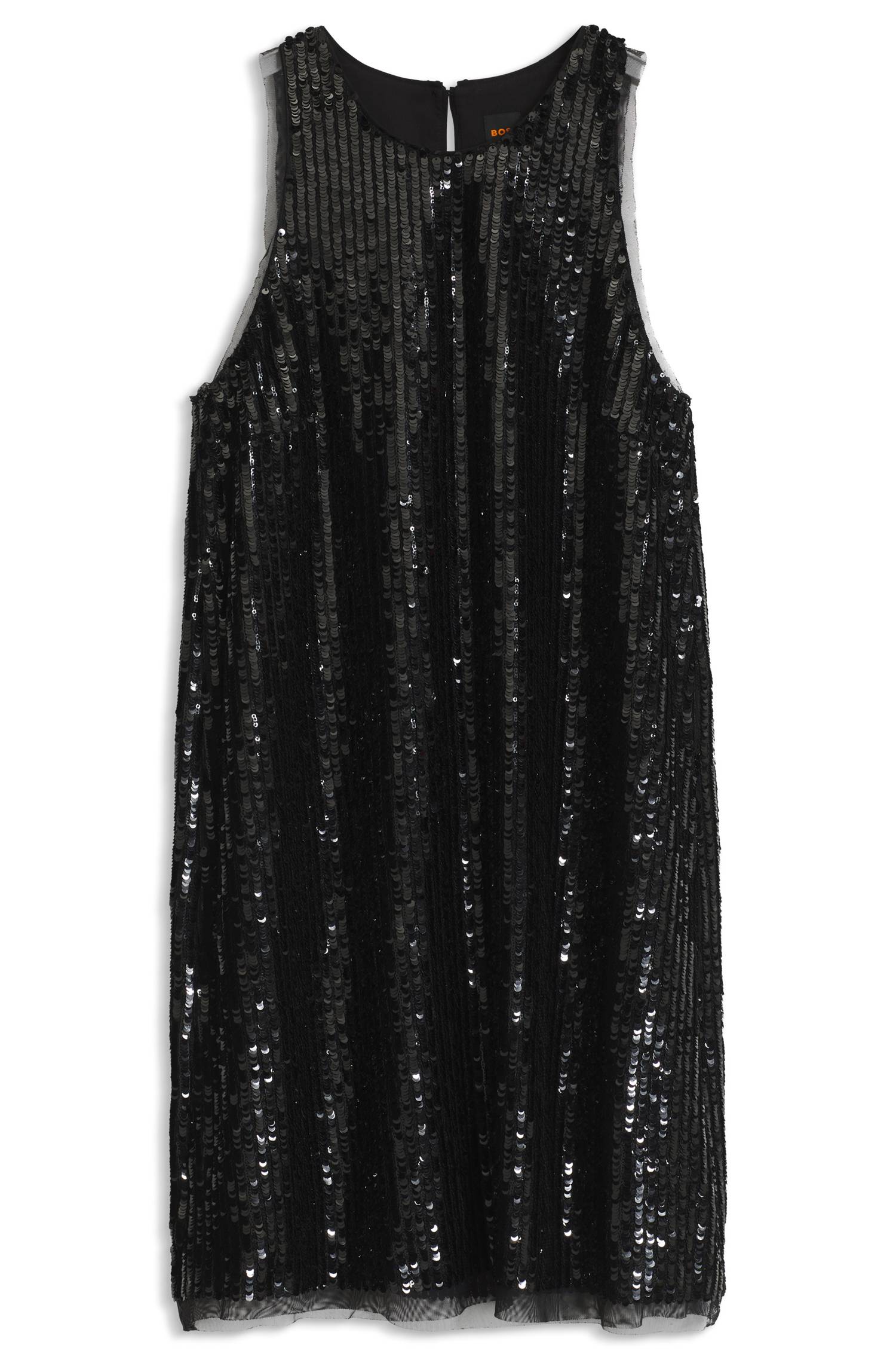Boss Sequin-covered mini dress with sheer trims klänningar dam – bild 4