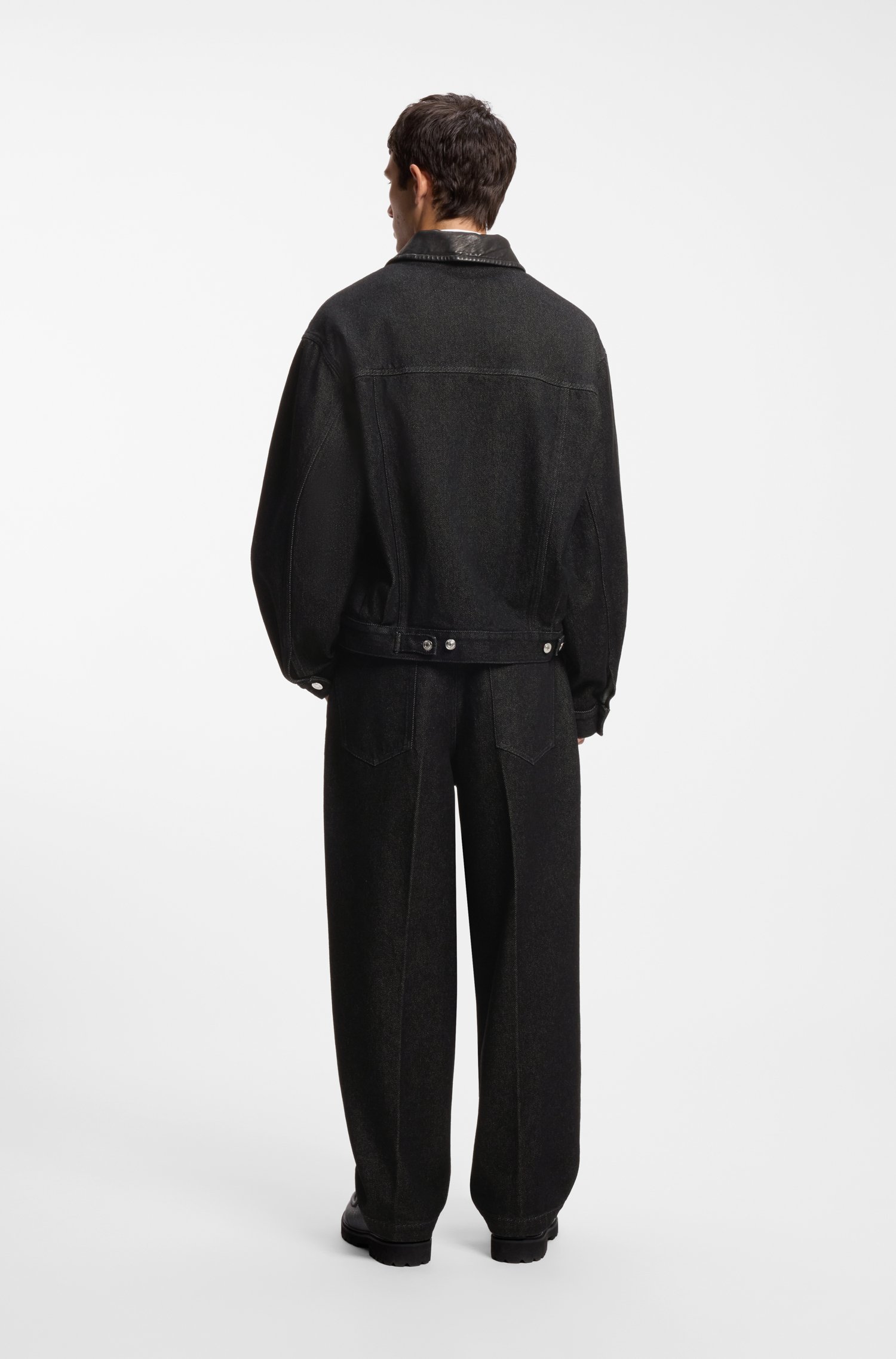 Hugo Cotton denim jacket with a raw aesthetic jackor herr – bild 2