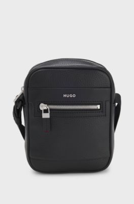Reporter bag with hardware trims, Black