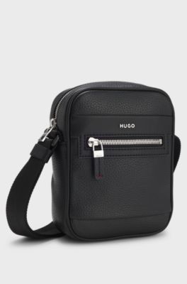 Reporter bag with hardware trims, Black