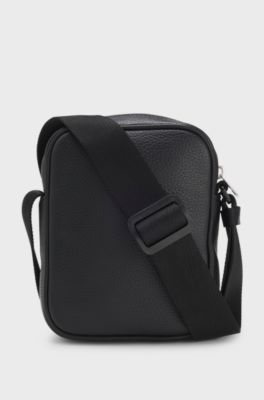 Reporter bag with hardware trims, Black