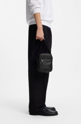 Reporter bag with hardware trims, Black
