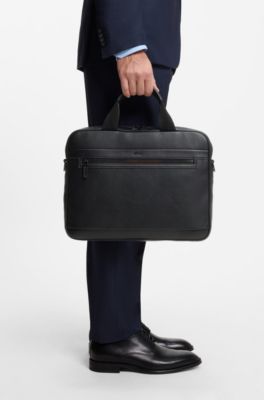 Faux-leather document case, Black