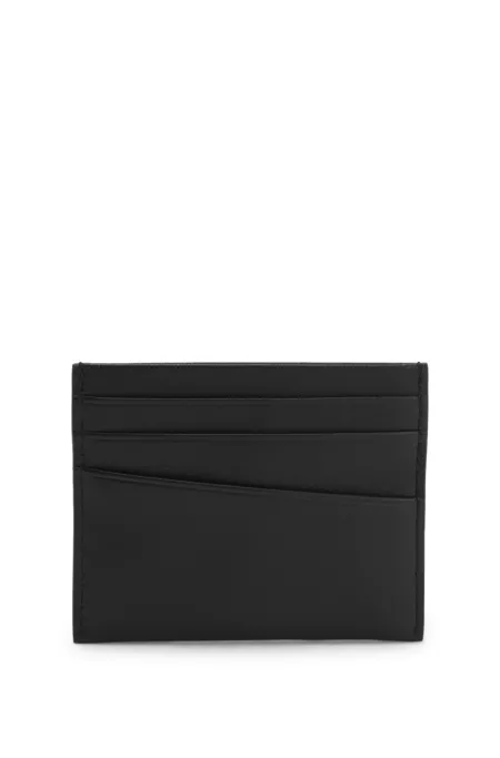 Leather card holder with Double B monogram