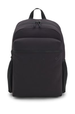 Backpack with wide-set logo detail, Black