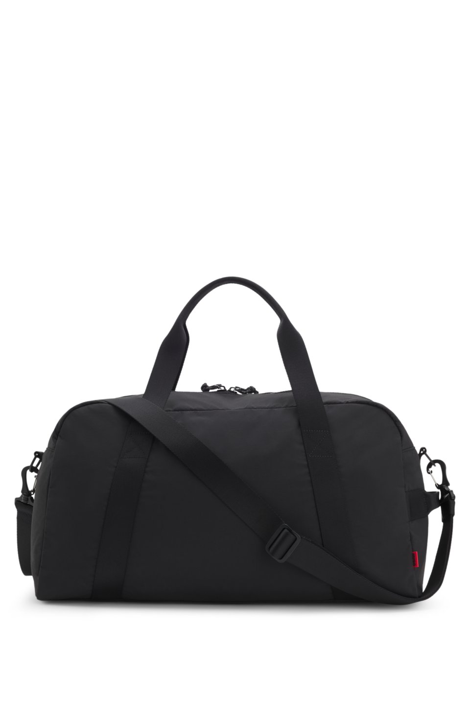 Holdall with wide-set logo detail