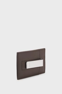 Money-clip card holder, Dark Brown