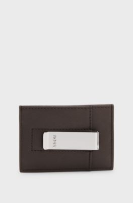 Money-clip card holder, Dark Brown
