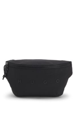 Belt bag with wide-set logo detail, Black