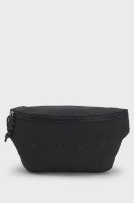 Belt bag with wide-set logo detail, Black