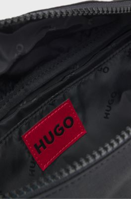 Belt bag with wide-set logo detail, Black