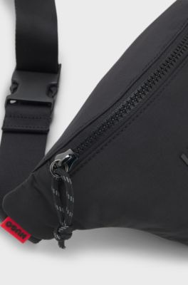 Belt bag with wide-set logo detail, Black
