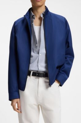 Grained leather belt, Black