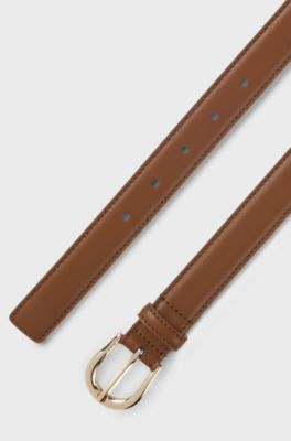 Italian-leather belt, Brown