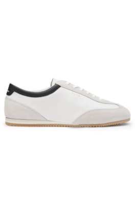 Boss Leather trainers with suede trims låga sneakers herr – bild 3