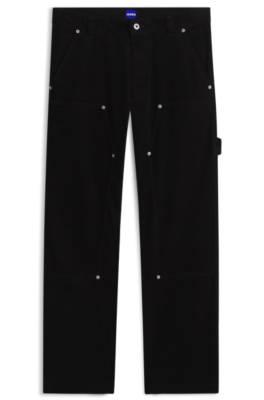 Hugo Regular-fit carpenter trousers in corduroy casual byxor herr – bild 4