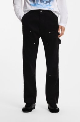 Regular-fit carpenter trousers in corduroy