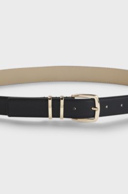 Italian-leather belt, Black