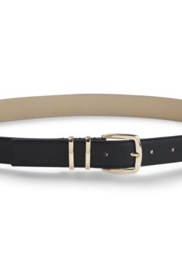Boss Italian-leather belt klassiska skärp dam – bild 3
