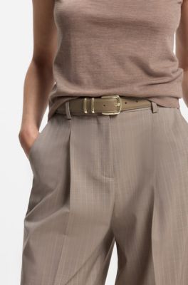 Italian-leather belt, Brown