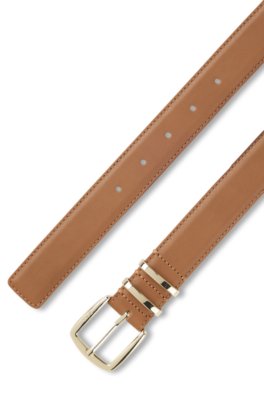 Boss Italian-leather belt klassiska skärp dam – bild 2