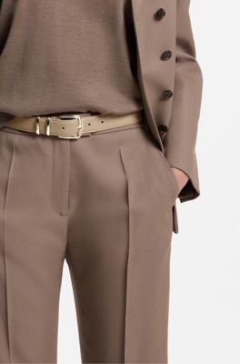Italian-leather belt, Brown