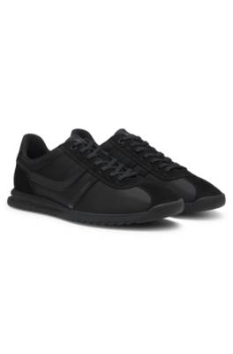 Low-top trainers with faux-leather trims 1