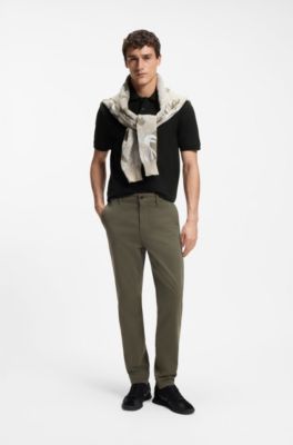 Deportivas de ca&ntilde;a baja con apliques de piel sint&eacute;tica, Negro