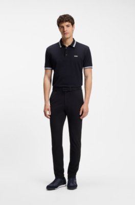 Boss Suede-trim trainers with ribbed sole låga sneakers herr – bild 2