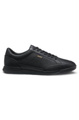 Boss Leather trainers with foil logo låga sneakers herr – bild 3