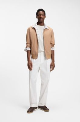 Sneakers aus Leder mit Folien-Logo, Dunkelbraun