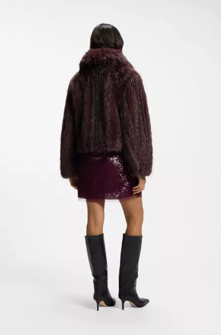 Manteau Relaxed en fourrure synthétique à l'allure saisissante