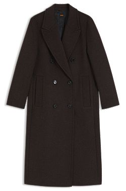 Relaxed-fit coat with double-breasted front