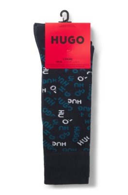 Hugo Two-pack of cotton-blend logo socks övrigt herr – bild 2