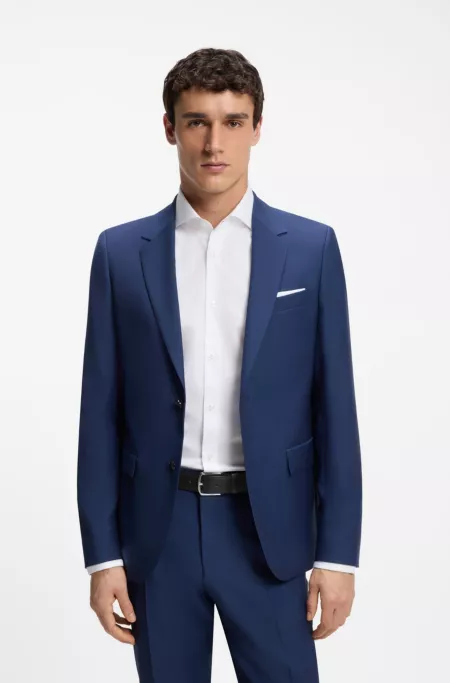 Ceinture en cuir avec boucle en métal argenté et Double B