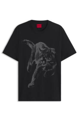 Hugo Cotton-jersey T-shirt with graphic print herr – bild 4