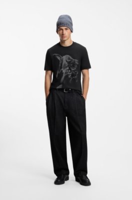 Hugo Cotton-jersey T-shirt with graphic print herr – bild 2