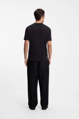 Hugo Cotton-jersey T-shirt with graphic print herr – bild 3