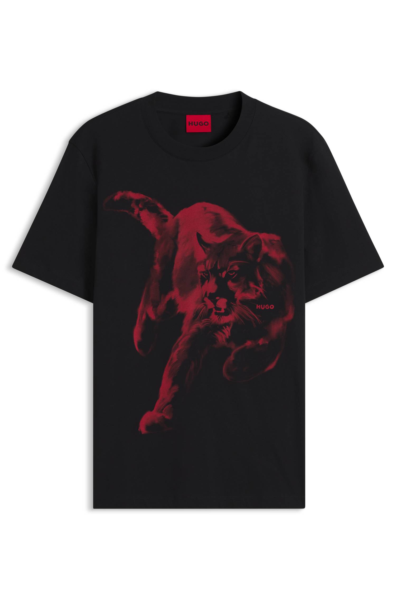 Hugo Cotton-jersey T-shirt with graphic print herr – bild 4