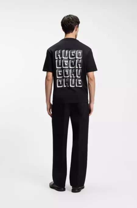 T-shirt en jersey de coton avec logo