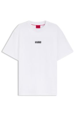 Logo T-shirt in cotton jersey, White