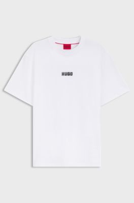 Logo T-shirt in cotton jersey, White