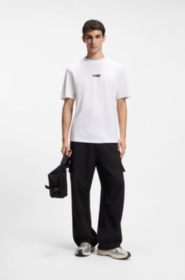 Logo T-shirt in cotton jersey, White