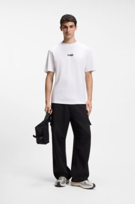 Hugo Logo T-shirt in cotton jersey herr – bild 3