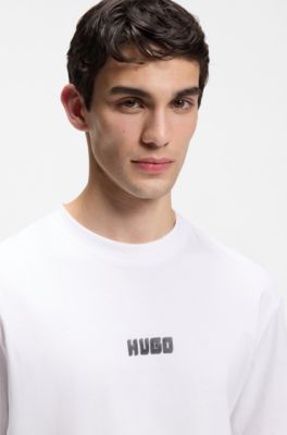 Logo T-shirt in cotton jersey, White