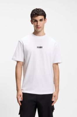 Logo T-shirt in cotton jersey, White
