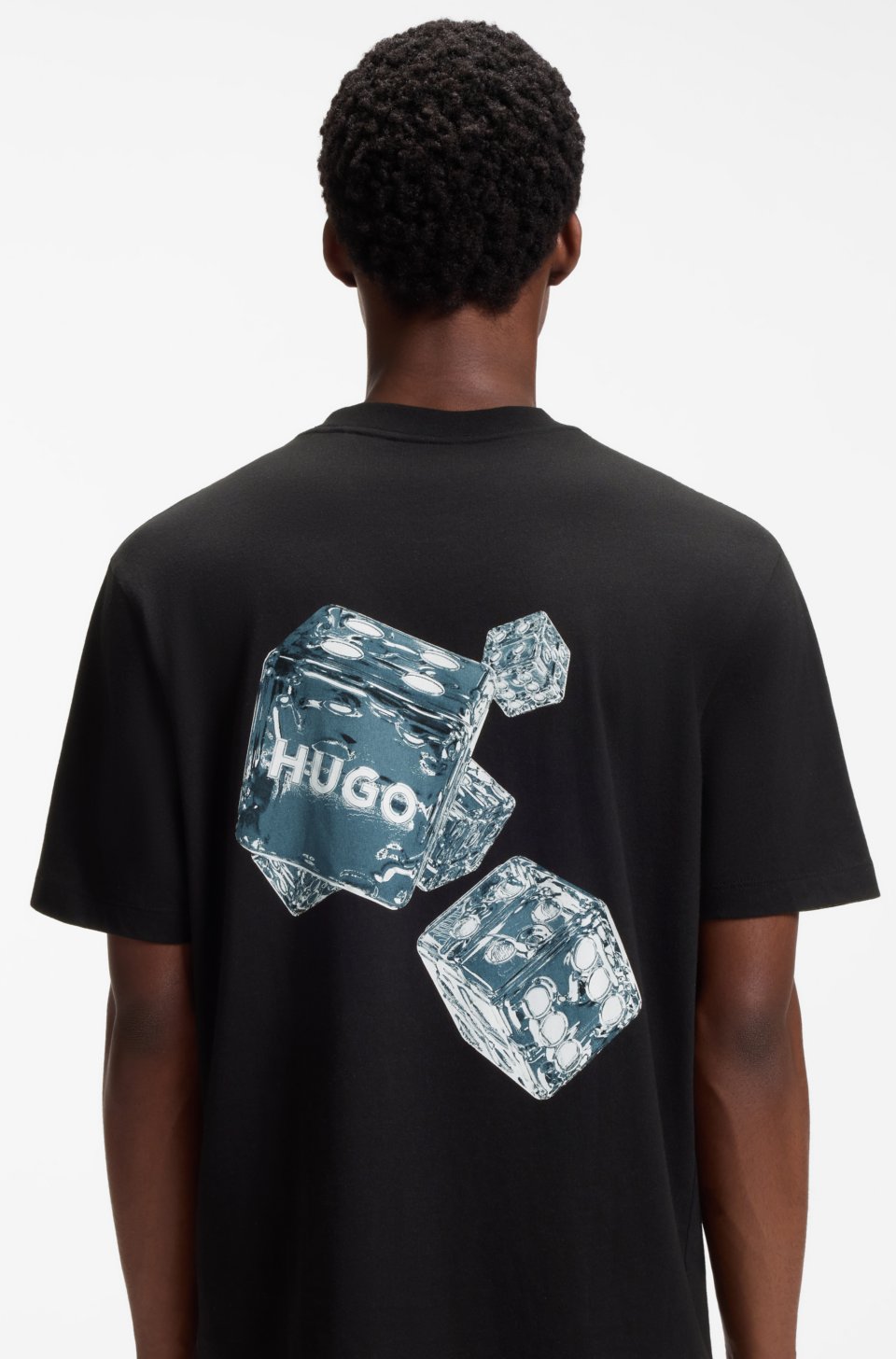 Cotton-jersey T-shirt with printed artwork